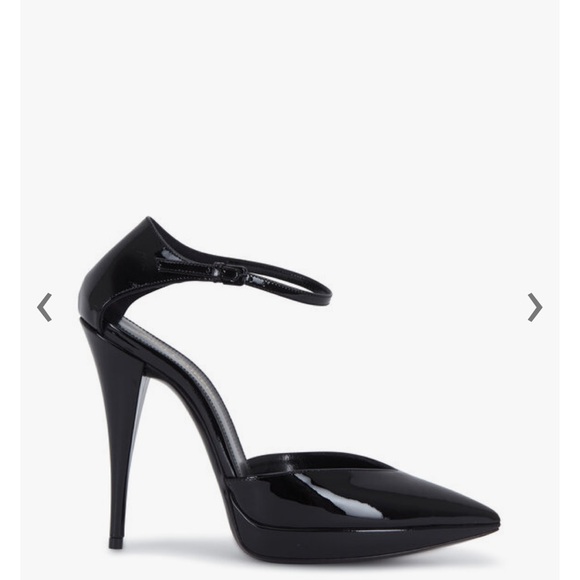 Zizi Black Patent Leather Ankle Strap Pump - Picture 4 of 11